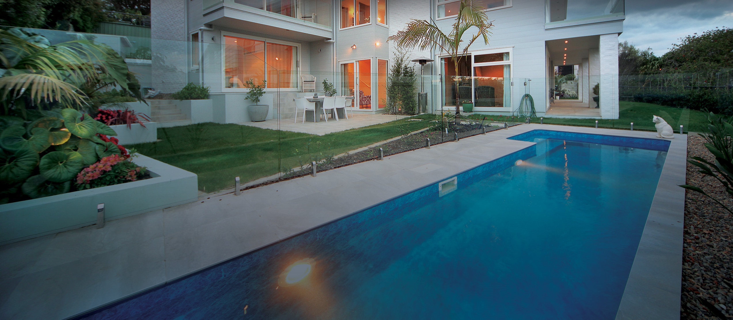 Custom designed and built inground swimming pool built in Whangarei